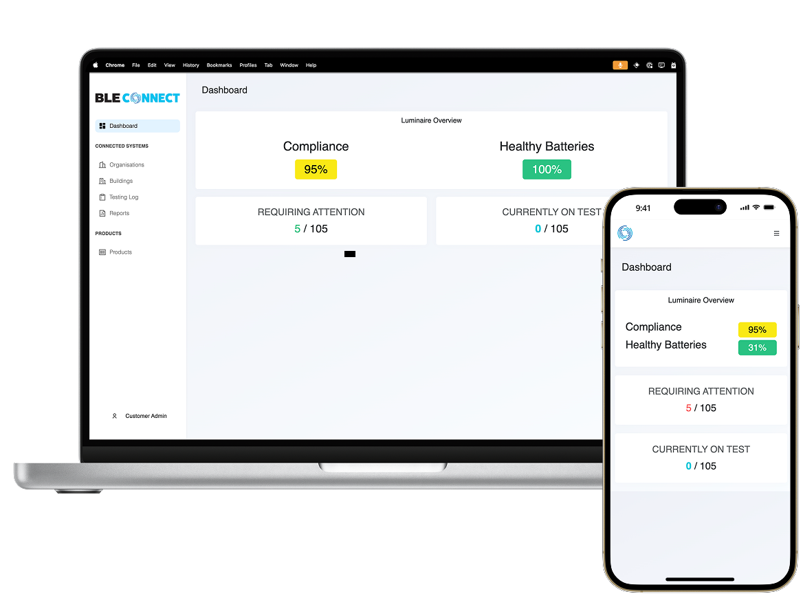 BLE Connect design mockup